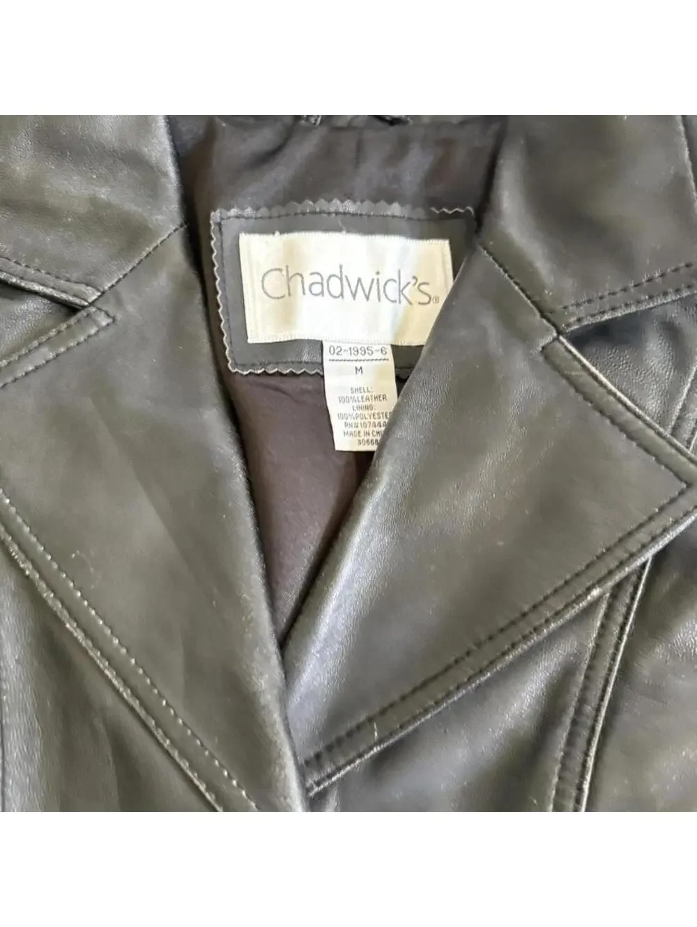 Vintage Black Leather Blazer Jacker